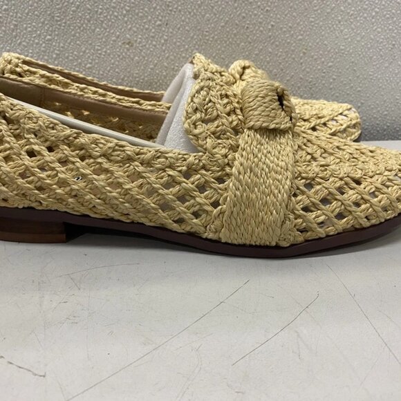 NEW BIBI LOU Posey Woven Loafers Natural Slip-On Flats Women’s Size 10 (EU 41) - Picture 7 of 8